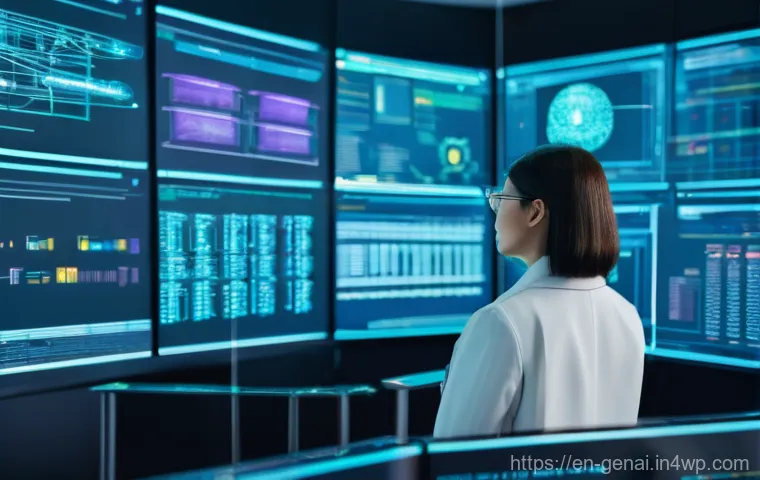 AI 기술의 윤리적 경계 설정 - **Prompt: Human-AI Collaboration in a Futuristic Workplace**
    "Inside a contemporary, open-plan o...