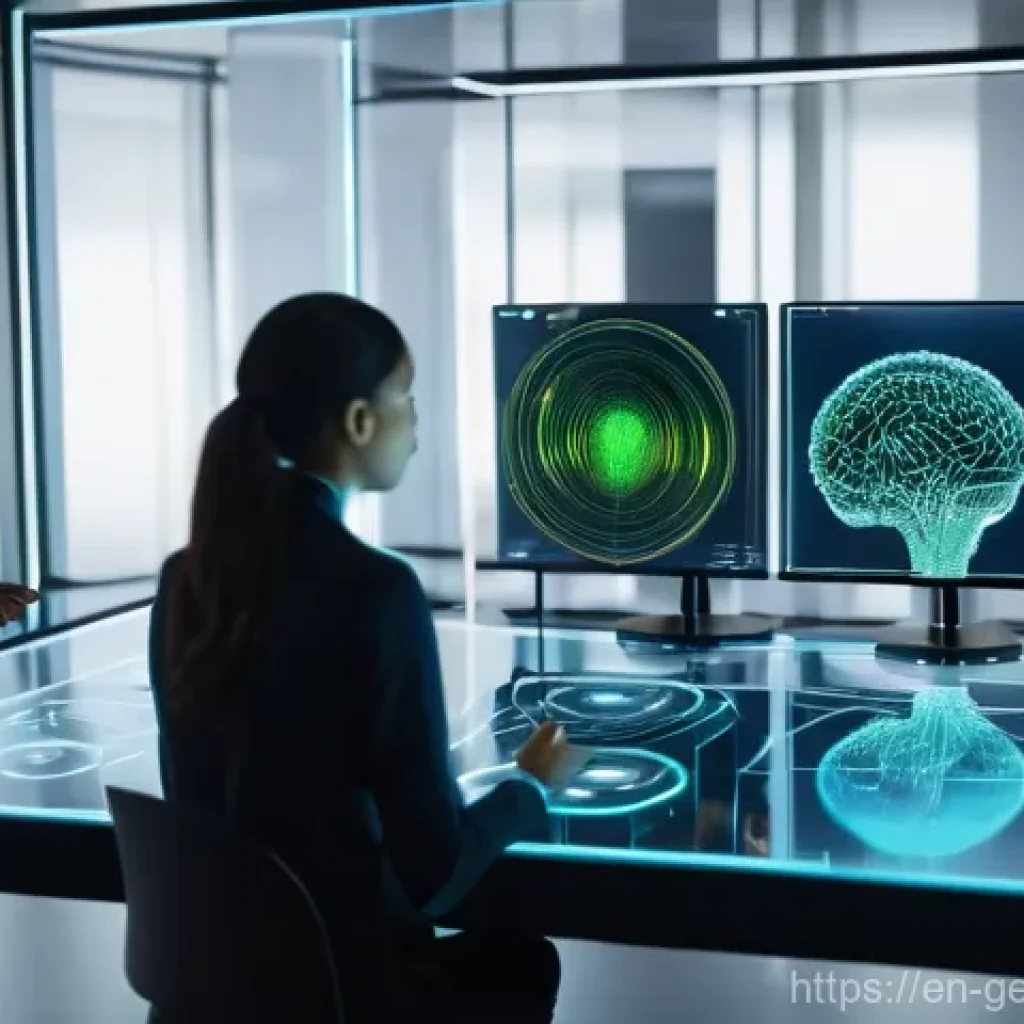 AI의 윤리적 쟁점을 다루는 법률 - **AI Transparency in a Modern Lab:**
A highly detailed, realistic image of a diverse team of 3-4...