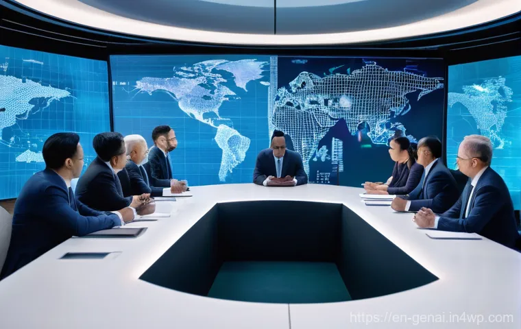 AI의 윤리적 쟁점을 다루는 법률 - **Human-AI Collaborative Workspace:**
    A vibrant, photo-realistic image showcasing a collaborativ...